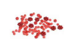 Trimits Mini Craft Buttons, Flowers, Red (2.5g)