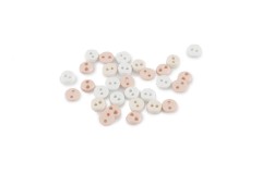 Trimits Mini Craft Buttons, Round, White (2g)