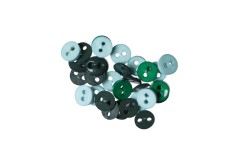 Trimits Mini Craft Buttons, Round, Green (2g)