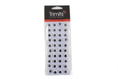 Googly / Moving Self-Adhesive Eyes, 12mm (pack of 40)