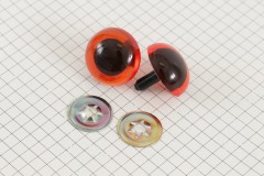 Safety Eyes, Amber, 24mm (pack of 2)