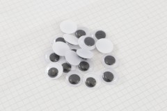 Googly / Moving Glue-on Eyes, 15mm (pack of 20)