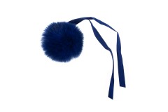 Trimits - Faux Fur Pom Pom - 6cm - Blue
