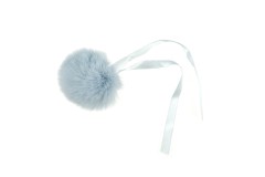 Trimits - Faux Fur Pom Pom - 6cm - Light Blue