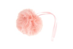 Trimits - Faux Fur Pom Pom - 11cm - Bright Pink