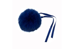 Trimits - Faux Fur Pom Pom - 11cm - Blue