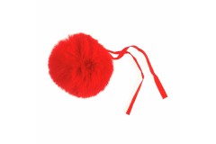 Trimits - Faux Fur Pom Pom - 11cm - Red