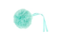 Trimits - Faux Fur Pom Pom - 11cm - Turquoise