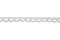 Bowtique Cotton Lace Ribbon - 8mm wide - White (5m reel)