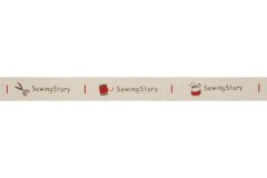 Bowtique Natural Cotton Ribbon - 15mm wide - Sewing Story - Natural (5m reel)