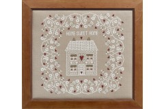 Historical Sampler Company - White Home Sweet Home Sampler (Cross Stitch Kit)