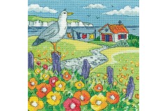 Heritage Crafts - Karen Carter - By The Sea - Poppy Shore (Cross Stitch Kit)