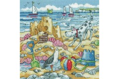 Heritage Crafts - Karen Carter - By The Sea - Sandcastle (Cross Stitch Kit)