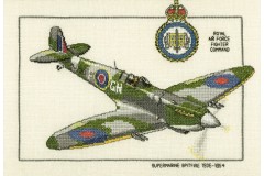Heritage Crafts - Classics - Supermarine Spitfire (Cross Stitch Kit)