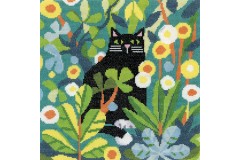 Heritage Crafts - Karen Carter - Catz & Co - Black Cat (Cross Stitch Kit)