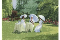 Heritage Crafts - John Clayton Collection - Ladies Who Lunch (Cross Stitch Kit)