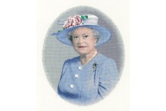 Heritage Crafts - John Clayton - Royal Collection - Queen Elizabeth II (Cross Stitch Kit)