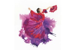 Heritage Crafts - John Clayton - Watercolours - Flamenco (Cross Stitch Kit)
