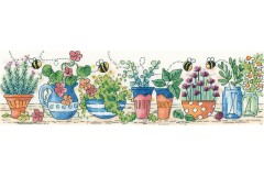 Heritage Crafts - Karen Carter Collection - Herb Garden (Cross Stitch Kit)