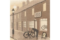Heritage Crafts - Silhouettes - Bike Shop (Cross Stitch Kit)