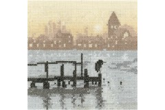 Heritage Crafts - Silhouettes - Heron Lake (Cross Stitch Kit)
