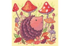 Heritage Crafts - Karen Carter - Woodland Creatures - Hedgehog (Cross Stitch Kit)