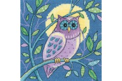 Heritage Crafts - Karen Carter - Woodland Creatures - Owl (Cross Stitch Kit)