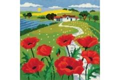 Heritage Crafts - Karen Carter - Poppy Landscape (Tapestry Kit)