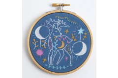 Hawthorn Handmade - Contemporary Mini Embroidery Kit - Celestial Deer
