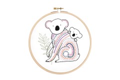 Hawthorn Handmade - Contemporary Embroidery Kit - Koala