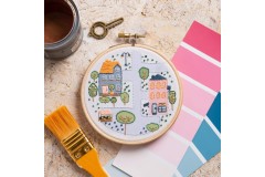 Hawthorn Handmade - Contemporary Mini Embroidery Kit - Town House