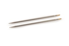 HiyaHiya Interchangeable Circular Knitting Needle Shanks - Sharp Steel - 5in (3.25mm)