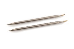 HiyaHiya Interchangeable Circular Knitting Needle Shanks - Sharp Steel - 5in (5.00mm)