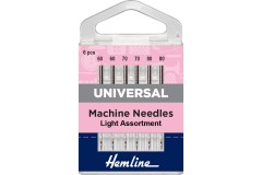 Hemline Machine Needles, Universal, Mix of 2x60, 2x70, 2x80