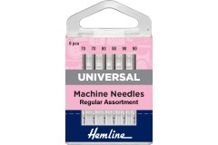 Hemline Machine Needles, Universal, Mix of 2x70, 2x80, 2x90