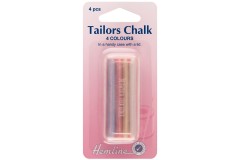 Hemline Tailors Chalk, Assorted Colours (pack of 4)