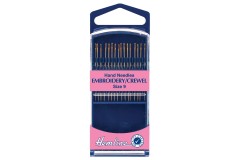 Hemline Needles, Premium Embroidery / Crewel, Size 9 (pack of 16)