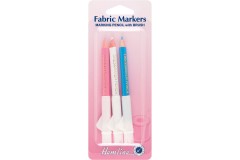 Hemline Dressmaker Pencils with brushes, Assorted Colours (pack of 3)