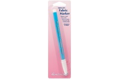 Hemline Fabric Marker, Wipe Off / Wash Out, Medium Tip, Blue