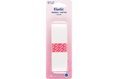 Elastic - General Knitted Elastic - 32mm wide - White (1m length)