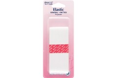 Elastic - General Knitted Elastic - 40mm wide - White (1m length)