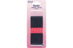 Elastic - General Knitted Elastic - 40mm wide - Black (1m length)