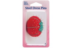 Hemline Dressmaking Pins, 30mm, with Storage Tin (pack of 500)