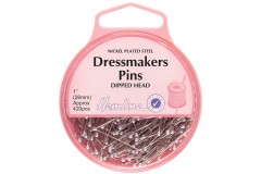 Hemline Dressmaking Pins, 26mm, Dipped Head (pack of 420)