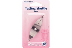 Hemline Tatting Shuttle, Metal, 70mm