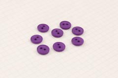 Round Rimmed Buttons, Dark Purple, 11.25mm (pack of 8)