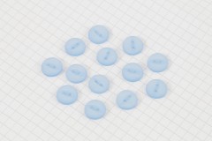 Round Fisheye Buttons, Pearlescent Sky Blue, 11.25mm (pack of 13)
