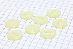 Round Fisheye Buttons, Pearlescent Cream, 13.75mm (pack of 8)