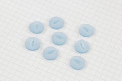 Round Fisheye Buttons, Pearlescent Sky Blue, 13.75mm (pack of 8)
