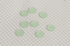 Round Fisheye Buttons, Pearlescent Light Green, 13.75mm (pack of 8)